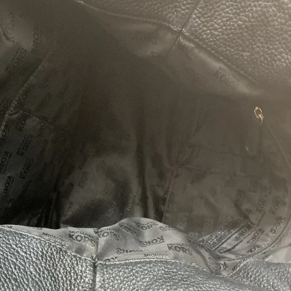 Michael kors black leather two way bag